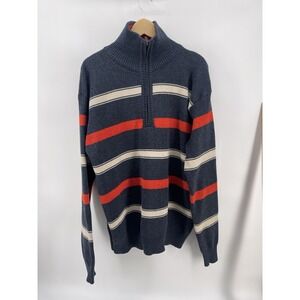 Pronti By Phiti Knit Sweater Mens Size 4XL  1/4 Zip Pullover